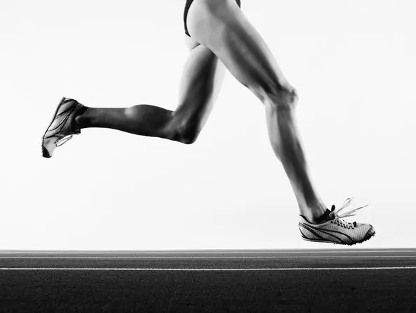 runners' legs