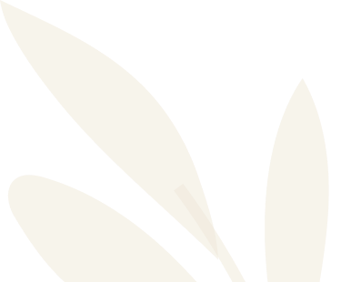 White background with a black and white logo of a leaf in the center